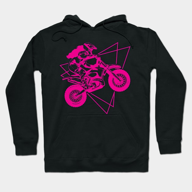 Dirt Bike Motocross Biker Biking Hoodie by KAWAIITEE